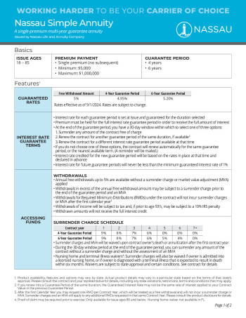 Nassau Simple Annuity-brochure