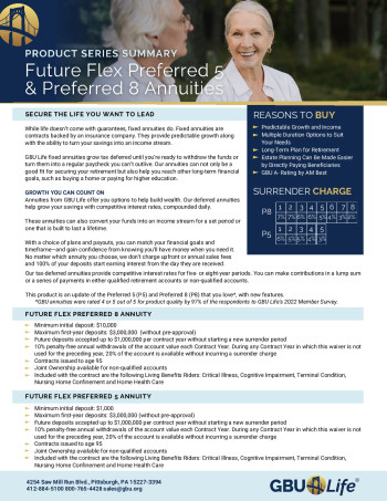 Future Flex Preferred 5 brochure