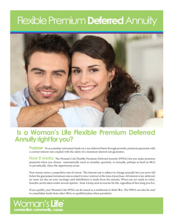 Flexible Premium Deferred Annuity brochure