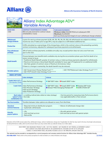 Index Advantage ADV brochure