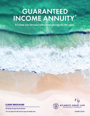 Guaranteed Income Annuity 10 GLWB Rider brochure