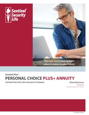 Personal Choice Plus brochure