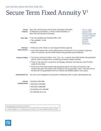 Secure Term Fixed Annuity V-brochure