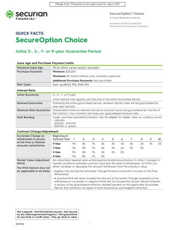 SecureOption Choice-brochure