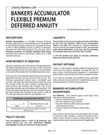 Bankers Accumulator (CA Only) brochure