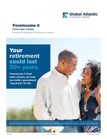 ForeIncome II 10 Guaranteed Income Builder Benefit-brochure