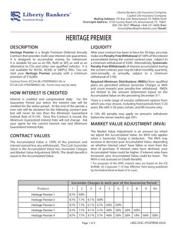 Heritage Premier 3-brochure