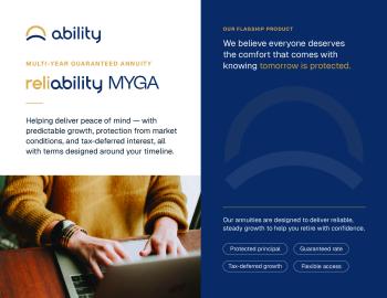 ReliAbility MYGA with 10% Free Withdrawal and Death Benefit Enhancement Rider-brochure
